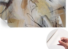 Öntapadós tapéta Fali furnér 3D Absztrakt kompozíció 250x104 cm