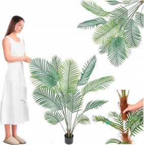 Mesterséges Pálma Fa Nappali Mint Élő Terasz Erkély Virágcserépben 150cm