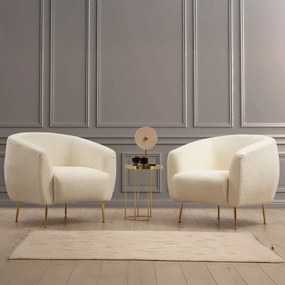 Eses Cream Bouclette fotel