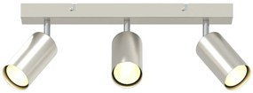 Mennyezeti Spotlámpa 3 Irányban Állítható Brushed Nickel GU10