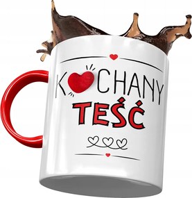 Piros bögre apósnak Anyós ajándék fényképes nyomtatással