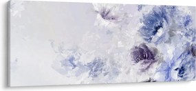 Kép - Virágok, textúrált festmény (120x50 cm)