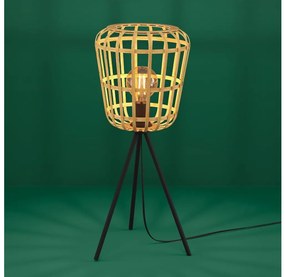 Eglo 390154 - Asztali lámpa MONTEZUELO 1xE27/40W/230V bambusz