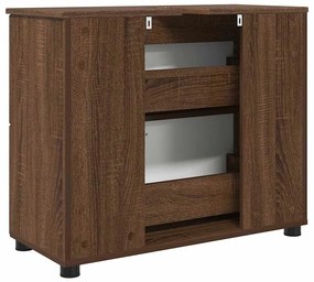 Fürdőszoba Székény barna tölgy 76.5 x 35 x 64 cm Faanyag