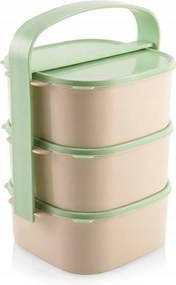 Uzsonnás Doboz Műanyag 3 Szintes Uzsonnás Doboz 3X1L