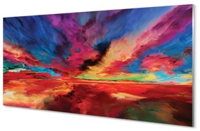 Üvegképek színes fraktálok 100x50 cm 2 fogas