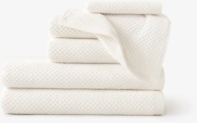 Goldea pamut frottír törölköző / fürdőlepedő micro pure - vanília 50 x 100 cm