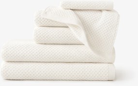 Goldea pamut frotír törölköző / fürdőlepedő micro pure - vanília 30 x 50 cm