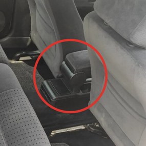 Könyöktámasz VW PASSAT B5 - fém adapter, fekete, öko-bőr