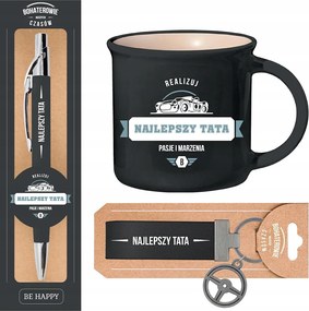 Szett Apának Bögre Kulcstartó Toll Ajándék Fiúnap Apák Napja