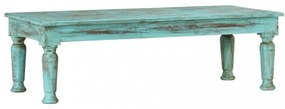 tömör újrahasznosított fa dohányzóasztal 110 x 50 x 34 cm