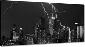 Festmények 115x55 Villámok New Yorkban