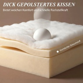 Kanapéágy, állókanapé keret nélkül, vastag, nagy sűrűségű habszivaccsal, sötétszürke