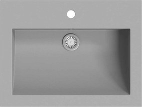 vidaXL szürke gránit mosdókagyló 600 x 450 x 120 mm