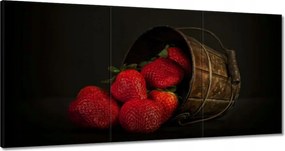 Vászonkép 180x90 Természetes eper