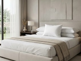 Szatén damaszt párnahuzat 40x50 cm fehér