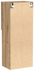 TV Szekrény LED Fénnyel, Műgyanta Tölgy 40,5x30x102 cm