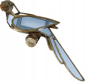 Arany fali dekoráció tükör papagáj tükör