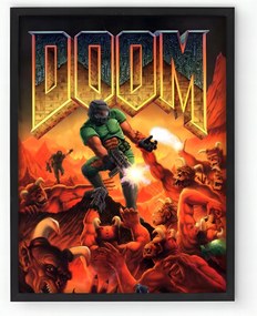 Poszter keretben Játék Doom 30x40 cm Ajándék ötlet