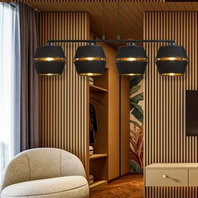 Emibig modern függeszték piano fekete arany emi1183/4
