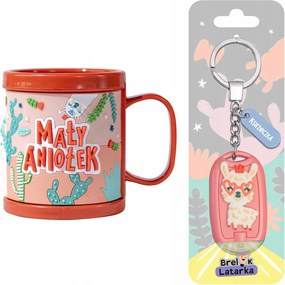 Gyereknapi Ajándék Műanyag Bögre Kislány Kulcstartó 3D Zseblámpa