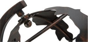 Fekete asztali lámpa fém búrával (magasság 40 cm) World Industry – Mauro Ferretti