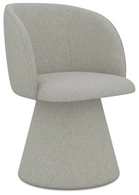 Világosszürke kárpitozott étkezőfotel Maia – Makamii