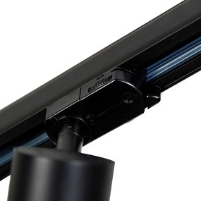 Okos sínrendszer 5 spotlámpával fekete jobb oldali LED-del, 3 fázisú - Iconic Jeany