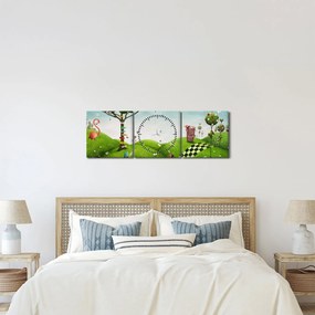 Kép egy csodálatos tájról (órával) (90x30 cm)