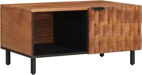 vidaXL Dohányzóasztal Barna 80 x 50 x 40 cm Tömör Mangófát