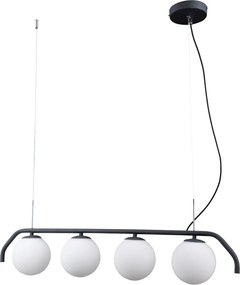 ITALUX PND-3300-4-BK CARIMI Többágú Függesztett Lámpa Fehér, Fekete G9 IP20