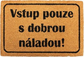 Kókuszdió lábtörlő Csak jó hangulatban léphet be