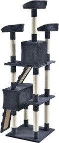 Macska kaparófa 170 cm ágyakkal házikókkal és oszlopokkal