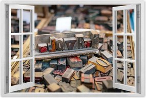 Poszterek 120x80 Love felirat