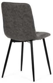 Fekete Vintage Szövet Étkezőszék. CT-281 BK3