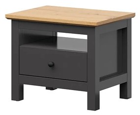Éjjeliszekrény Hesen KOM1S/5/6 (grafit + artisan tölgy). 1062499