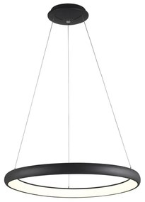 Nova Luce ALBI 1 ágú függeszték, fekete, 3000K melegfehér, beépített LED, 50W, 2500 lm, 8105602D