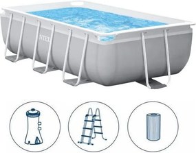 INTEX MetalPrism Set négyszögletű fémvázas medence 300 x 175 x 80 cm (26784)