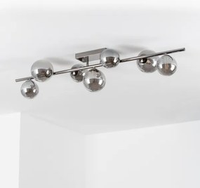 Brilagi - LED Felületre szerelhető csillár MILLA 7xG9/3W/230V fényezett króm/füstös