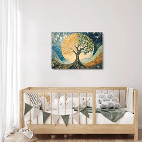 Üveg kép – Életfa a holdban (70x50 cm)