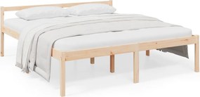 vidaXL Super King Size tömör fenyőfa ágy időseknek 180 x 200 cm