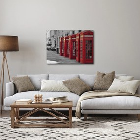 Kép - Londoni telefonfülkék (70x50 cm)