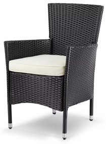 Casaria® Rattan erkélygarnitúra Berlin 2+1