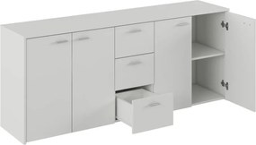 Kombinált komód, fehér, HUGOS 180