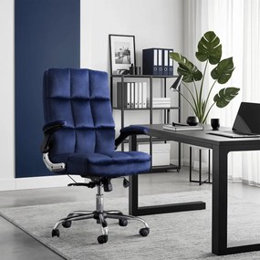 Forgószék sötétkék, bársony kárpittal. LONDON