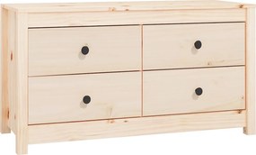 vidaXL tömör fenyőfa kisszekrény 100x40x54 cm