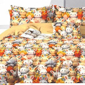 Gyerek ágyneműhuzat NINO BUNNY 100x140 cm
