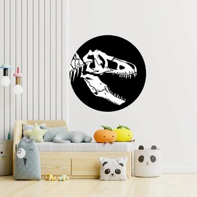 PIPPER. Kör alakú falmatrica "T-Rex csontváz" Méret: 100cm