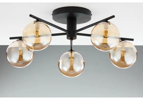 Jupiter 2047 - Felületre szerelhető csillár PRATO 5xG9/10W/230V fekete/bézs