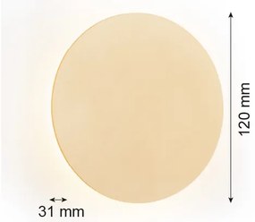 Argon 8350 - LED Fali lámpa OREGON PLUS LED/3W/230V 3000K 12 cm arany